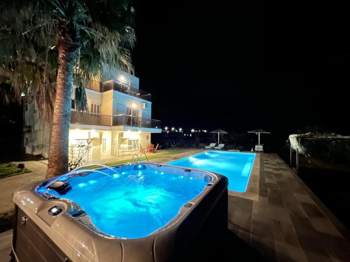Martimi Apartments - 200M From Drapanias Beach - Pool - Hot Tub - Sauna - Bbq Kissamos Exterior photo